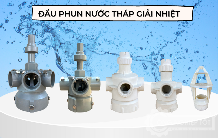 Đầu phun nước ABS cho tháp giải nhiệt công nghiệp